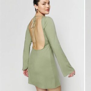 NWT Reformation Mayson Knit Dress Artichoke - Size S